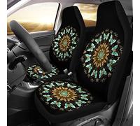 Coprisedile Auto Butterfly Circle Copri Sedili per Autos Universale Coprisedili Anteriori per Autos Traspirante Coprisedili Auto per Camion Automoive Furgoni 52X138 CM