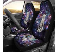 Coprisedile Auto Cat & Butterfly Copri Sedili per Autos Universale Coprisedili Anteriori per Autos Fashion Coprisedili Auto per Berlina SUV Furgoni 52X138 CM