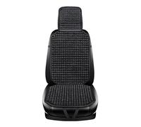Coprisedile Auto con Perline Cuscino universale for auto con perline di legno, rinfrescante e traspirante, base in tessuto antiscivolo(Business Black)