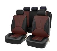 Coprisedile Auto Coprisedili Per Auto In Pelle PU Da 2/5 Posti Per Odyssey Per Pilot Per Vezel Per Stream Per Shuttle URV Per Inspire XRV Auto Set Coprisedili(5Seats-Brown)