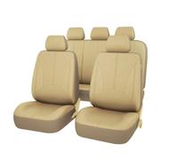 Coprisedile Auto Coprisedili Per Auto In Pelle PU Da 2/5 Posti Per Odyssey Per Pilot Per Vezel Per Stream Per Shuttle URV Per Inspire XRV Auto Set Coprisedili(5 Seats-Beige)