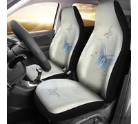 Coprisedile Auto Fly High with Butterfly Coprisedilis per Secchio Anteriore Universale Copri Sedili per Autos Impermeabile Coprisedili Anteriori per Autos per Furgoni SUV Berlina 52X138 CM