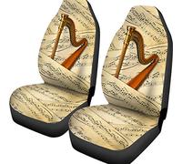 Coprisedile Auto Harp Sheet Music Auto Macchina Seat Coverset Coprisedile Impermeabile E Reversibile Coprisedili per Auto per Camion, Macchina, Auto, 52X138Cm