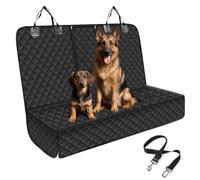 Coprisedile Auto per Cani, Staccabile Telo Macchina per Cani con 1 Cintura Sicurezza, 135 X 120 cm, Antiscivolo Antigraffio Impermeabile, Adatta per Auto, Suv, Camion e Jeep