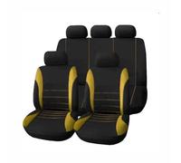 Coprisedile Auto Per Toyota Per Yaris Per Camry Per Verso Per Prado Per Corolla Per Prius Coprisedile Per Auto Taglia Universale 5 Posti Set Copri-Sedile(Giallo)
