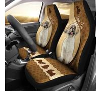 Coprisedile Auto Shih Tzu Dog Unique Pattern Copri Sedili per Autos Universale Coprisedilis per Secchio Anteriore Fashion Coprisedili Anteriori per Autos per Furgoni Automoive Berlina 52X138 CM