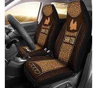 Coprisedile Auto Shih Tzu Dog Vintage Leopard Leather Pattern Coprisedilis per Secchio Anteriore Universale Coprisedili Anteriori per Autos per Berlina SUV Furgoni 52X138 CM