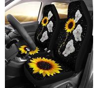 Coprisedile Auto Shih Tzu Dog You Are My Sunshine Copri Sedili per Autos Universale Coprisedilis per Secchio Anteriore per SUV Furgoni Automoive 52X138 CM