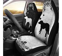 Coprisedile Auto St Bernard Black & White Pattern Background Copri Sedili per Autos Universale Coprisedili Anteriori per Autos Antiscivolo Coprisedili Auto per SUV Camion Berlina 52X138 CM