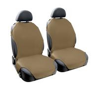 COPRISEDILE AUTO UNIVERSALE ELASTICIZZATI ANTERIORI COPPIA COPRI SEDILI BEIGE
