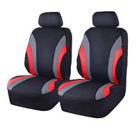Coprisedile Coprisedili Auto per Hyundai i10 i-10 / i10 N Line 2000-2025, Auto Anteriore Coprisedile Fodere Anteriori Traspirante Proteggono Antiscivolo Accessori,A/Red