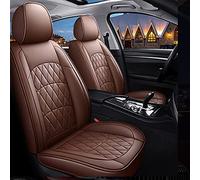 Coprisedile Coprisedili Per Auto In Pelle PU A 5 Posti Per Ford Per Focus Mk2 Per Edge Per Explorer Per Ecosport Per Fuga Per Escursione Per Everest Per Fiesta(Marrone,Standard)