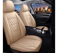 Coprisedile Coprisedili Per Auto In Pelle PU A 5 Posti Per Ford Per Focus Mk2 Per Edge Per Explorer Per Ecosport Per Fuga Per Escursione Per Everest Per Fiesta(Beige,Standard)