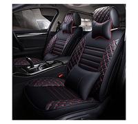 Coprisedile Coprisedili Per Auto Per Ford Per Focus 2 3 Per S-max Per Fiesta Per Kuga Per Ranger Per Mondeo Mk3 Per Fusion Special Leather Car-styling(Nero rosso,A)