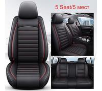 Coprisedile Cuoio Dell'unità Elaborazione Copertura Sede Automobile Per Bmw E46 E90 Serie 3 E21 E30 E36 E91 E92 E93 F30 F31 F34 F35 G20 G21 G28 Completa Interni(Black Red 5 Seat,B)