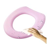 Coprisedile da bagno, coprisedile per WC Cuscino del sedile con coperchio, | Addensato da bagno Morbido peluche, chiusura con gancio, lavabile, antiscivolo, vestibilità universale,