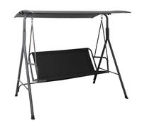 Coprisedile di Ricambio per Altalena Hollywood,Impermeabile Tessuto Oxford 600D Tessuto Dondolo da Giardino Coprisedile per Sedia da Altalena da 2 3 Posti,Nero,45×19×19in