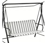 Coprisedile di ricambio per dondolo da esterno, tessuto Oxford impermeabile 600D, adatto per altalene standard a 2/3 posti, durevole e resistente alle intemperie, 127 x 48 x 52,1 cm