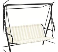 Coprisedile di ricambio per dondolo da esterno, tessuto Oxford impermeabile 600D, adatto per altalene standard a 2/3 posti, durevole e resistente alle intemperie, 127 x 48 x 52,1 cm