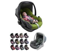 Coprisedile di ricambio per ovetto, compatibile con Maxi-Cosi Pebble, set completo, 5 pezzi, con imbottiture, poggiatesta parasole (grigio mélange)