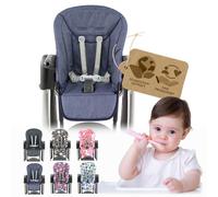 Coprisedile di ricambio per seggiolone, compatibile con Peg Perego TATAMIA & NEW BORN (blu mélange)