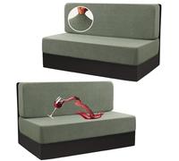 Coprisedile Elasticizzato per Roulotte, Coprisedile Antiscivolo per Camper con Cinghie Elastiche, Accessori Essenziali per Caravan (Green)