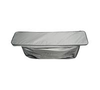 Coprisedile for barca con cuscino imbottito for canoa, gommone, pesca, gonfiabile, borsa sotto il sedile, resistente alla polvere e alle intemperie(Silvery)