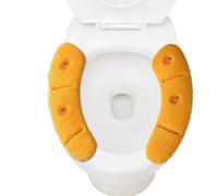 Coprisedile imbottito per WC con imbottitura morbida, spesso, antiscivolo, riutilizzabile, per l'inverno