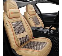 Coprisedile Impermeabile Anteriore 2 Sedili Seggiolino Auto Coperture Protector Per Arkana Megane 4 Per Kangoo Per Logan Per Duster Per Per Laguna Per Espace(Beige)