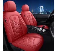 Coprisedile Impermeabile Coprisedili In Pelle Per Auto Per A3 8p 8l Per Sortback A4 B7 Per Avant B5 B8 A6 C7 Per A5 Per Sportback C5 100 C4 Q5(Rosso)