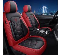 Coprisedile Impermeabile Coprisedili In Pelle Per Auto Per A3 8p 8l Per Sortback A4 B7 Per Avant B5 B8 A6 C7 Per A5 Per Sportback C5 100 C4 Q5(Red Black Red)