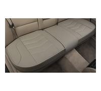 Coprisedile Impermeabile Coprisedili Per Auto Universali In Pelle PU Per Automobili Four Seasons Cuscino Tappetino Per(Gray 1pcs back)