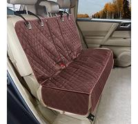 Coprisedile impermeabile per auto, sedile posteriore per cani, con cintura di sicurezza, antigraffio, universale, adatto per camion, auto, SUV, colore marrone caffè