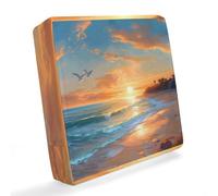 Coprisedile impermeabile per divano, motivo Hawaii, mare, spiaggia, tramonto, oceano, protezione per mobili da esterno, per patio, giardino, balcone, L