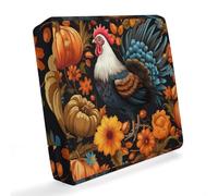 Coprisedile impermeabile per divano, motivo zucca gallo del Ringraziamento in acero, protezione per mobili da esterno, per patio, giardino, balcone, L