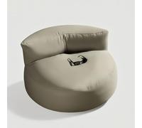 Coprisedile impermeabile per pouf senza imbottitura divano portatile esterno chaise longue sedia spiaggia seduta pavimento adulti giardino campeggio piscina balcone terrazzo salotto lounge(Dark sand)