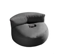 Coprisedile impermeabile per pouf senza imbottitura divano portatile esterno chaise longue sedia spiaggia seduta pavimento adulti giardino campeggio piscina balcone terrazzo salotto lounge(Dark grey)