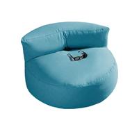 Coprisedile impermeabile per pouf senza imbottitura divano portatile esterno chaise longue sedia spiaggia seduta pavimento adulti giardino campeggio piscina balcone terrazzo salotto lounge(Lake blue)