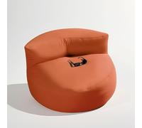 Coprisedile impermeabile per pouf senza imbottitura divano portatile esterno chaise longue sedia spiaggia seduta pavimento adulti giardino campeggio piscina balcone terrazzo salotto lounge(Orange)