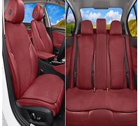Coprisedile Impermeabile Per Tesla Per Model Y Per 3 Per SY Set Coprisedile Per Auto Cuscino Per Sedile Four Seasons(Five seat Red)