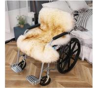 Coprisedile Invernale Caldo per Sedia a Rotelle Cuscino Morbido in Pile per Sedia a Rotelle Adatto per Sedia a Rotelle Elettrica Manu Cuscini di Seduta per Sedia a Rotelle(Cachi)