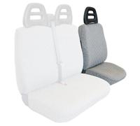 Coprisedile Lato Guida Per Furgoni Tg. Sp24/sp25 Tess. Cotone Trapuntato Grigio