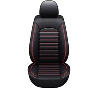 Coprisedile per Auto a Copertura Totale in Stile, per Smart fortwo Coupe C450 1998-2006, Accessori Auto in Pelle Nera,B/Black And Red