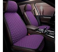 Coprisedile Per Auto Anteriore Posteriore Estivo Schienale Antiscivolo Protezione In Lino Sedile Automatico Proteggi Cuscino Mat Protezione Sedile(Purple 1set)