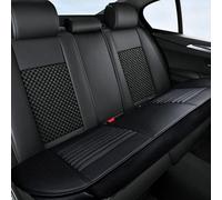 Coprisedile per auto in pelle,Fodera per cuscino per seggiolino auto | Coprisedili protettivi per sedili in pelle PU SUV - Coprisedili per camion traspiranti con tasche portaoggetti per carte di credi