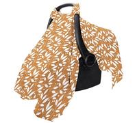 Coprisedile per auto per bambini, in mussola di cotone, leggero, parasole per passeggini, in mussola di cotone, design con dinosauri, adatto per la maggior parte dei passeggini