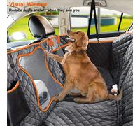 Coprisedile per auto universale impermeabile per cani per sedile posteriore Coprisedile per auto per animali domestici con finestra in rete Ispessimento a doppio strato Anti-sporco