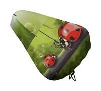 Coprisedile per bici con coccinella divertente e impermeabile, con coulisse, per pioggia, neve, polvere, per mountain bike, bici da strada