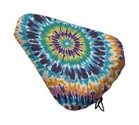 Coprisedile per bici con motivo tie dye, impermeabile, cuscino per sella per bicicletta, con coulisse, per pioggia, neve, polvere, per mountain bike, bici da strada