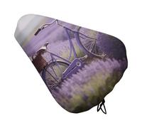 Coprisedile per bici da campo color lavanda, extra morbido e confortevole, protezione per la pioggia e il sole, copertura resistente antipolvere per mountain bike da città